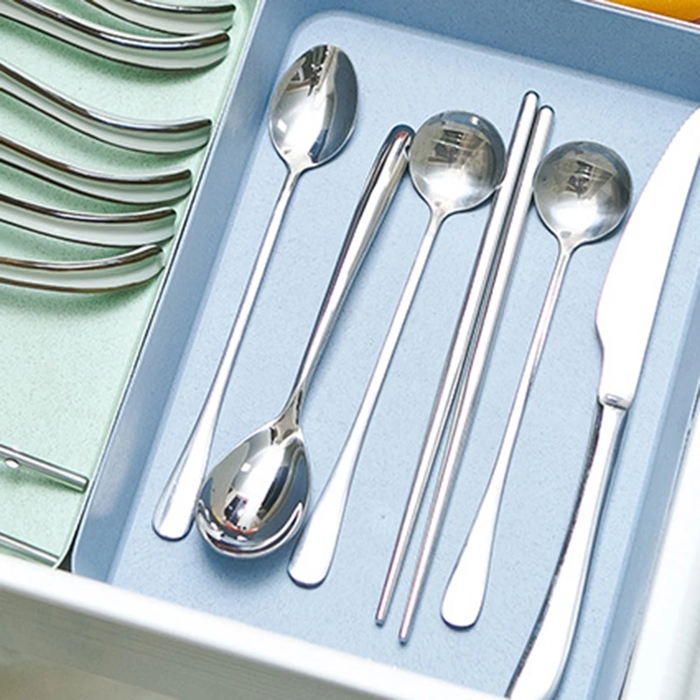 Ящик для хранения кухонных ящиков разделенный ящик столовых приборов выдвижной