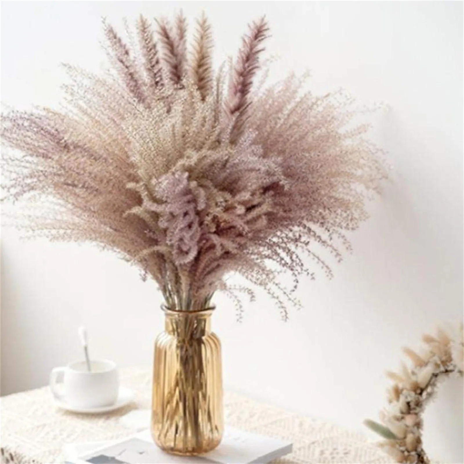 

60cm Mixing Natural Reed Dried Flower Pampas Grass Wedding Flower Decoration Natural Dried Decorative Artificia Party Home Decor
