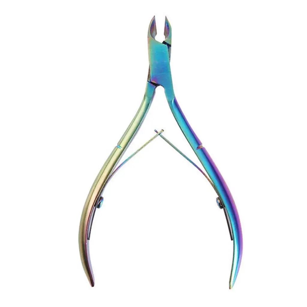 Ножницы для ногтей BearPaw щипчики кутикулы радужные ножницы удаления омертвевшей