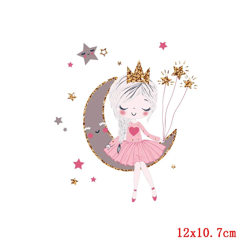 Prajna мультфильм девушки теплопередача Винил Печатный Утюг на переводе для одежды