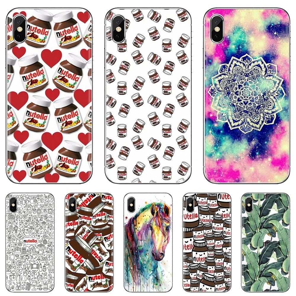 Мягкий чехол с рисунком лошади мандалы Nutella Пейсли пальмовый лист для iPhone iPod Touch 11