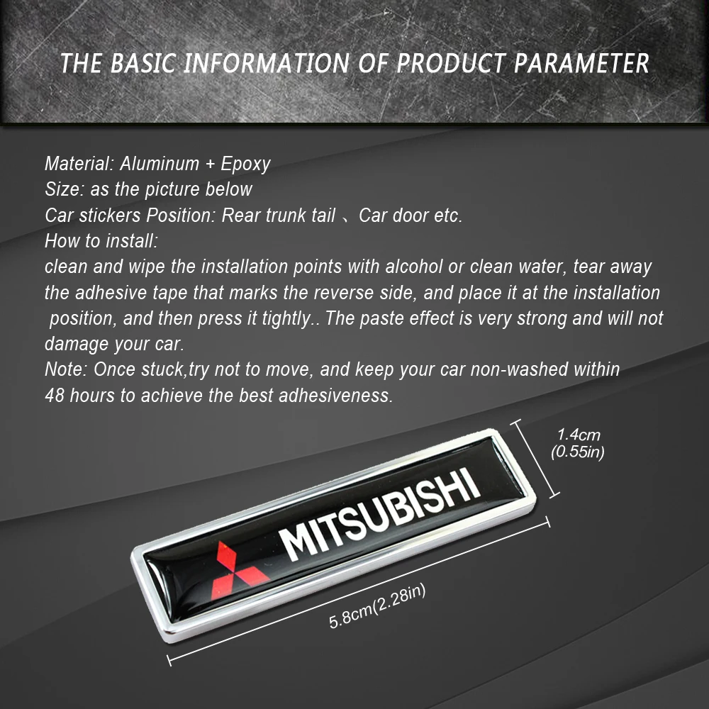 2 шт. наклейки на боковые кузова автомобиля Mitsubishi RALLIART ASX Lancer Colt Pajero Outlander Eclipse Galant