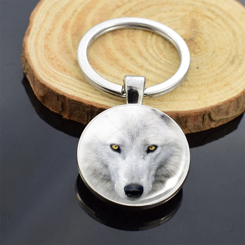 Мужской брелок с волком воющим луну двух сторон | Украшения и аксессуары