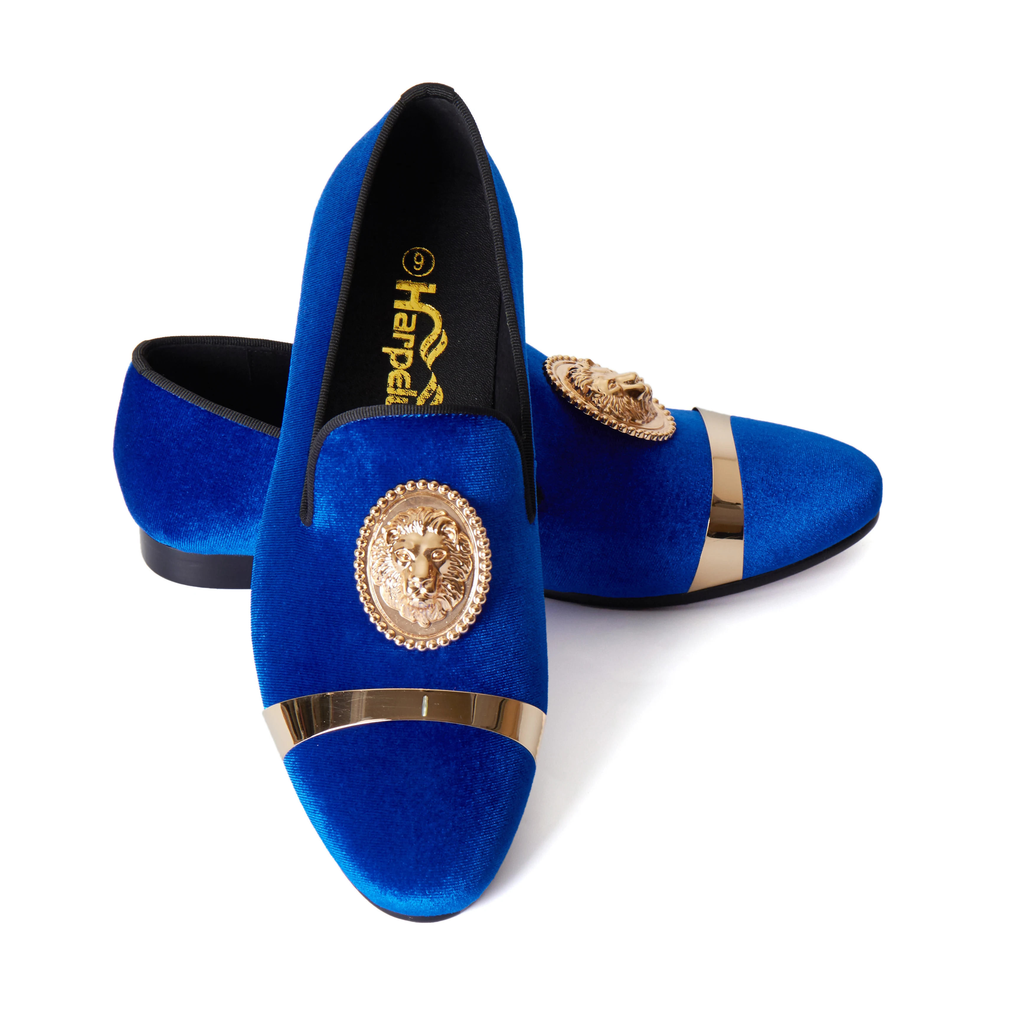 Мужские черные бархатные лоферы с пряжкой в виде животного свадебные туфли