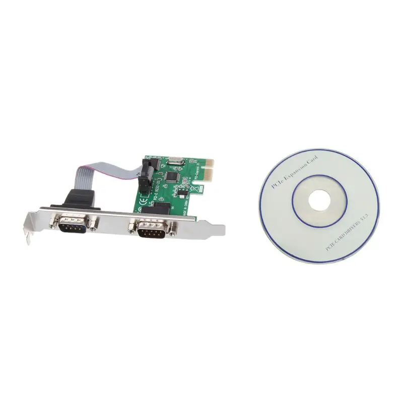 PCI-E PCI-двойной последовательный DB9 RS232 контроллер карта адаптера экспресс 2 порта |
