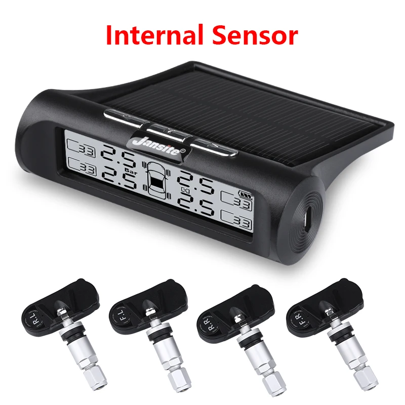 Built-in sensor Новое обновление USB или солнечная зарядка TPMS 4 шины автомобиля система контроля давления в шинах Беспроводная Автоматическая сигнализация мониторинг в реальном времени - Тип: Built-in sensor