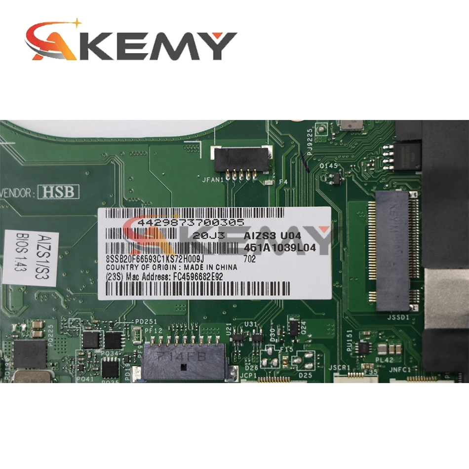 for lenovo yoga 260 laptop motherboard la c582p with i7 6500u6600u 8gb ram original mainboard 100 fully tested free global shipping