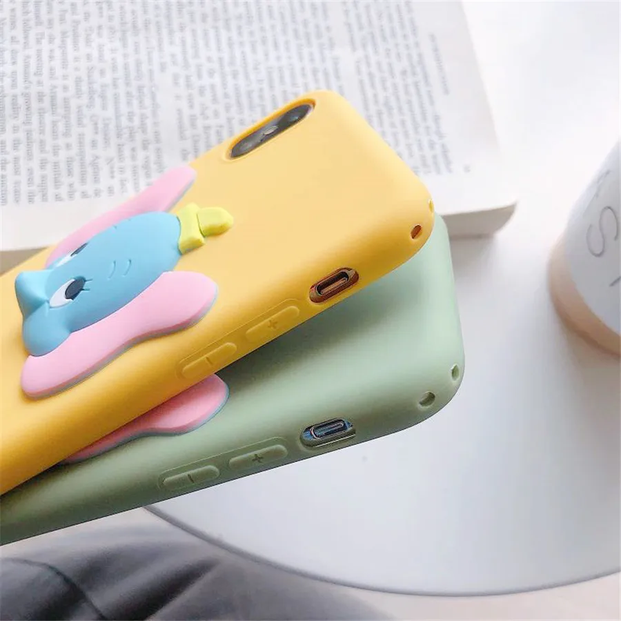 Ультратонкий Мягкий чехол для телефона с мультяшным 3D слоном ярких цветов huawei Y9