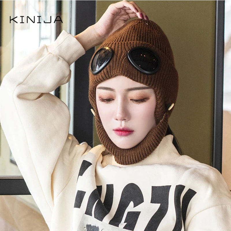 Осенне-зимняя женская бархатная теплая шерстяная русская ловушка для пилотов