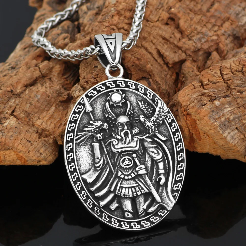 Скандинавский Викинг амулет odin лицо Волка Гери Фреки Ворон Амулет из нержавеющей