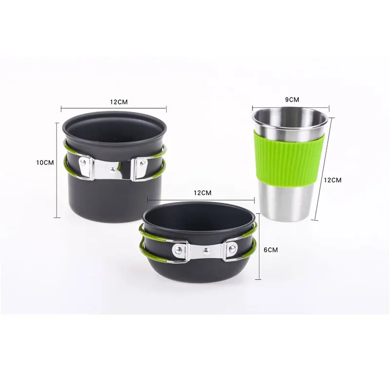 Походная посуда Беспорядок Набор Открытый лагерь ручка легкая по весу кастрюля