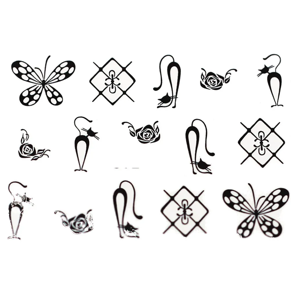 1 шт. улыбающееся лицо снежинка мультяшная водная наклейка для ногтей лист