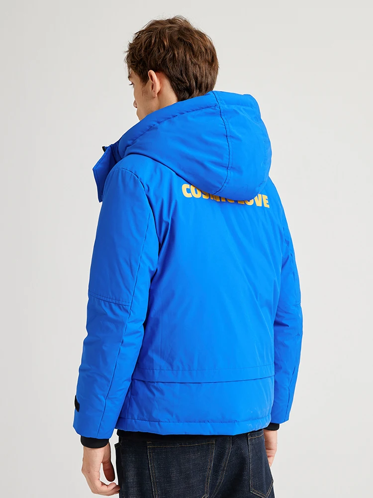 Пионерский лагерь черный синий пуховик Мужская Брендовая верхняя одежда с