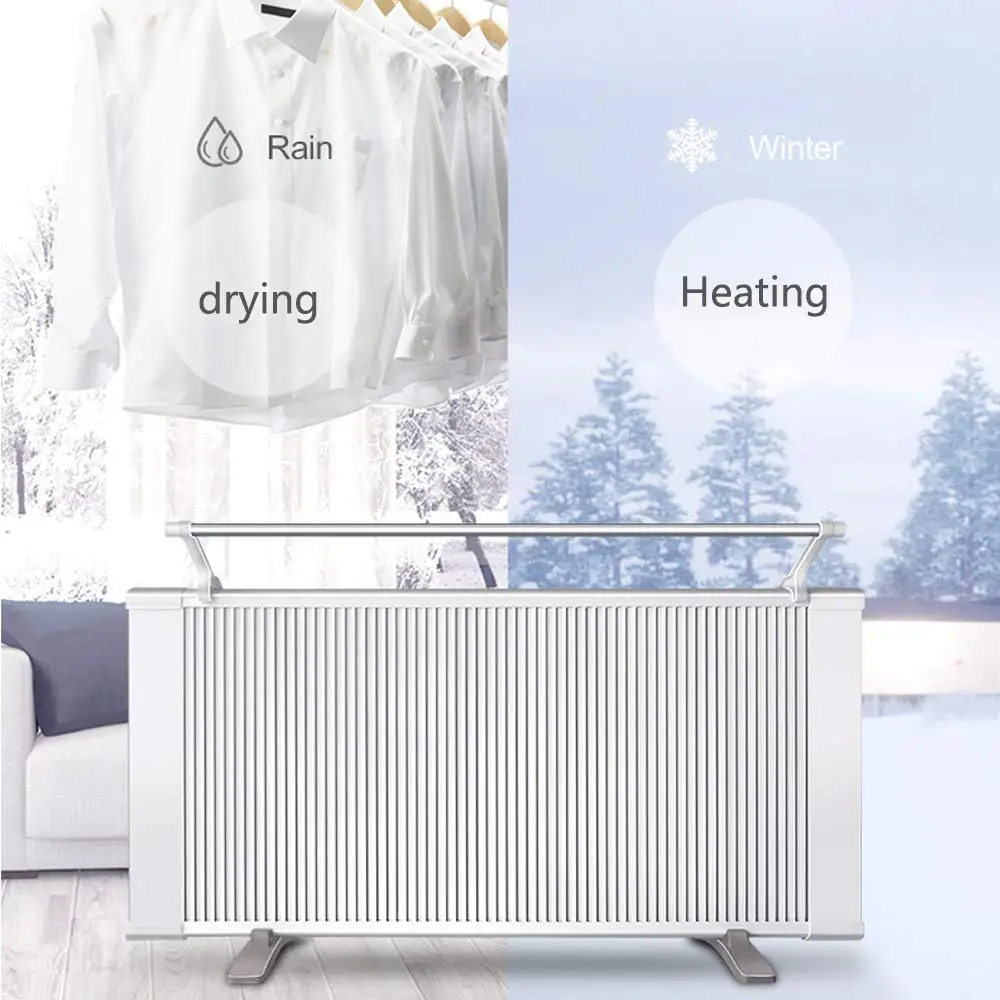 Space Heater Carbon Crystal Electric heating Energy-saving Household Wall-Mounted and Vertical panel heater for room-1600W | Бытовая