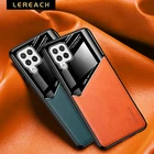Кожаный чехол Lereach для Samsung Galaxy M62, M32, 4G, автомобильный Магнитный Силиконовый противоударный чехол для Samsung M31, M31s, M40s, M42, , M51