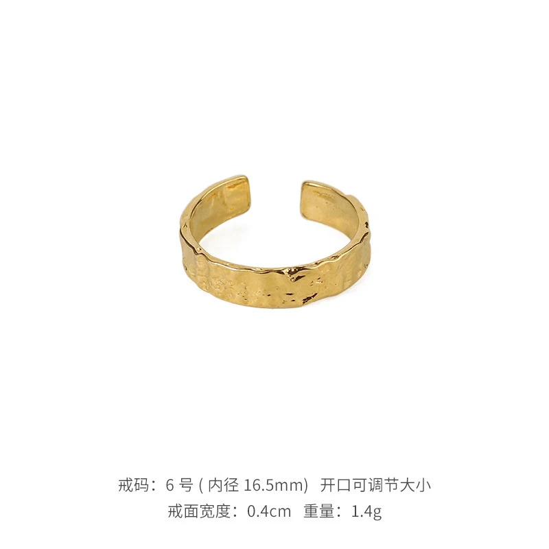 

TOSAKO Rings Gold Color Vintage Simplicity Female Jewelry Geometric Trend