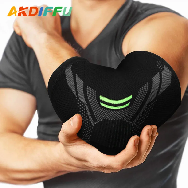 

Nylon Knitted Elbow Pads, Three-dimensional Compression Belts Tighten The Elbows Elbow Support