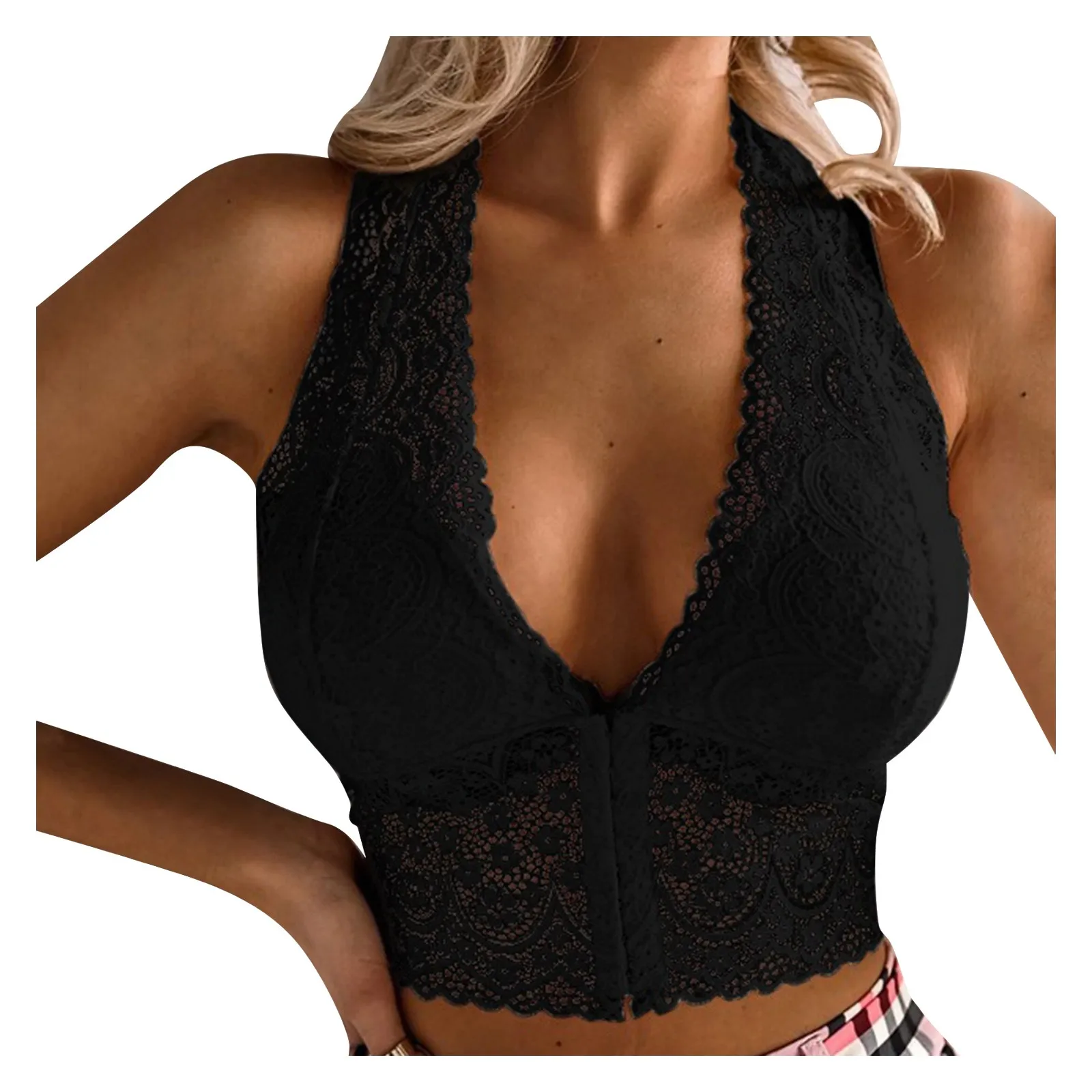 

Sexy Women Crop Top Bralette Deep V Neck Tops Seamless Underwear Fashion Cropped Cami Tank Top Female Summer Ribbed Camisole
