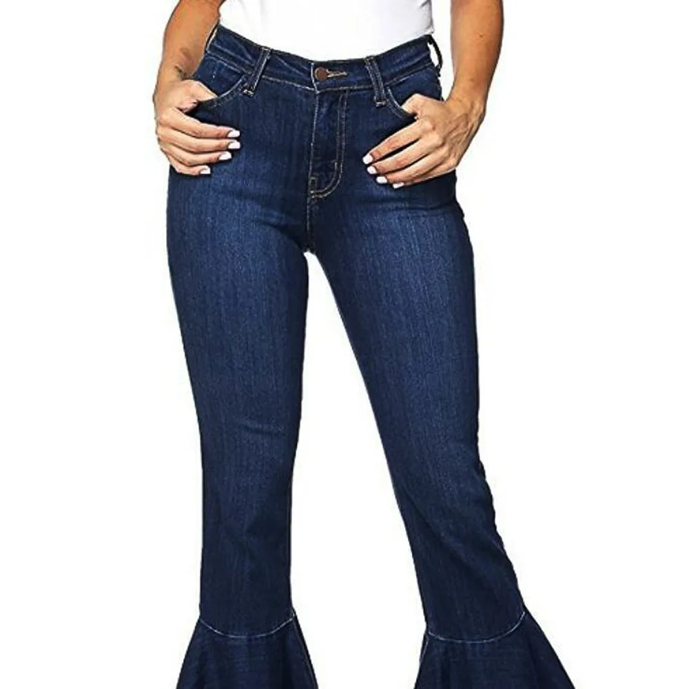 SAGACE высокое качество 2020 джинсовые брюки Каприс женские обтягивающие на талии