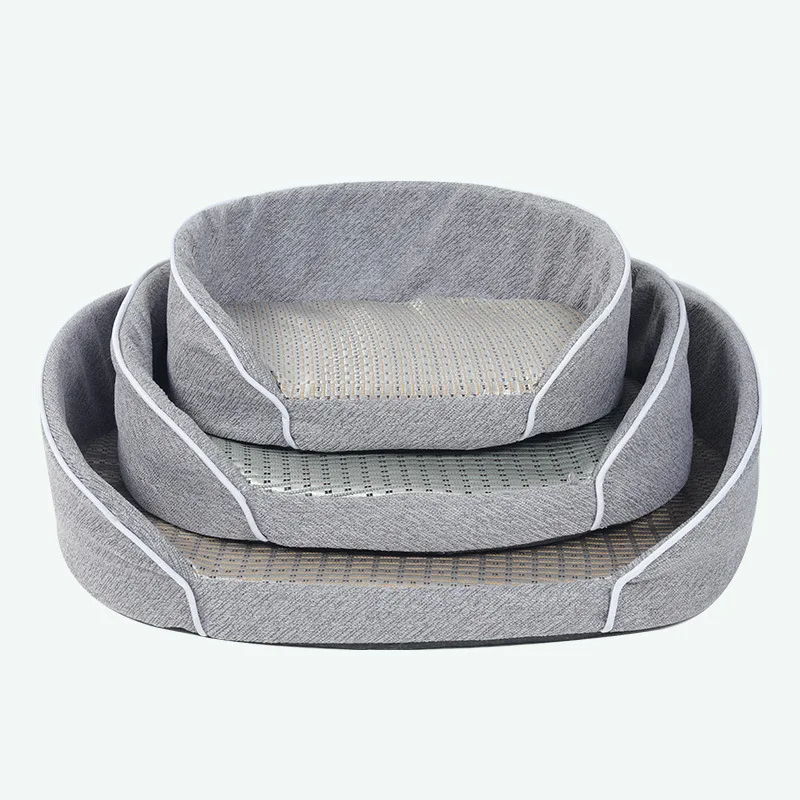 

Dog Kennel Summer Mat Cool Nest Small and Medium-sized Dog Teddy Sleeping Ice Rattan Round Nest Cat Pet Nest Pet Supplies