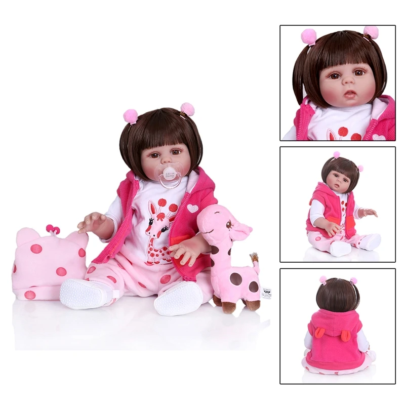 

48 cm Silicone Full Body Reborn Baby Dolls Fashion Realistic Waterproof Baby Dolls Soft Touch Toddler Xmas Gift Birthday Present