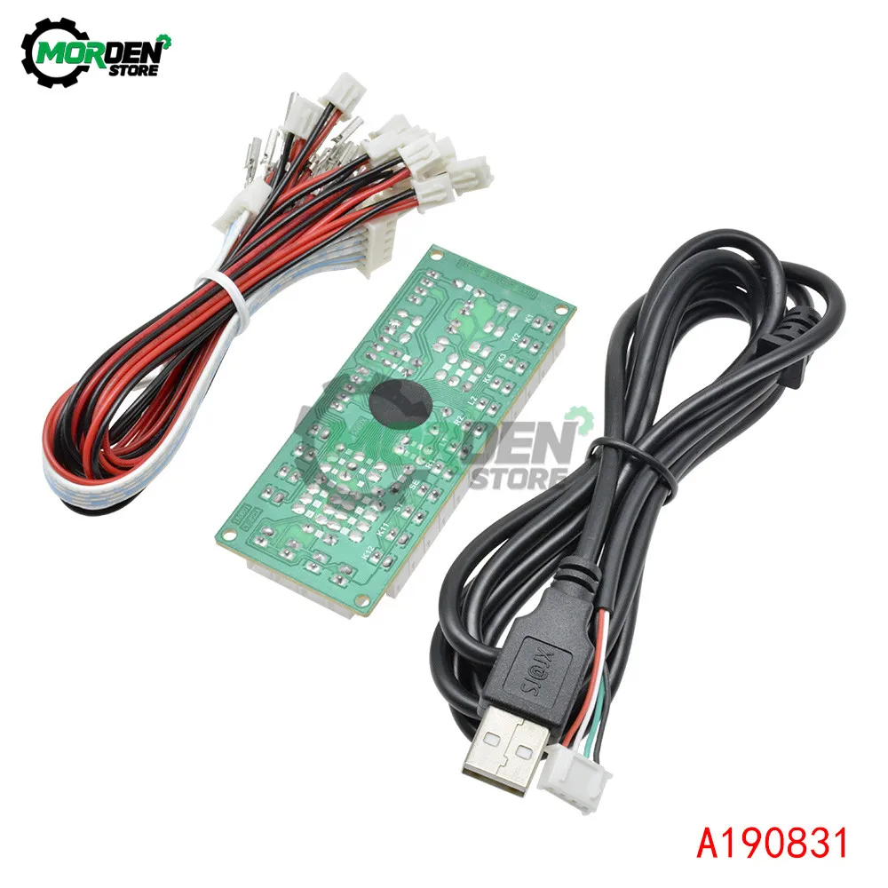 Нулевой задержки аркадный USB кодер ПК к джойстику Rocker печатная плата DIY комплект