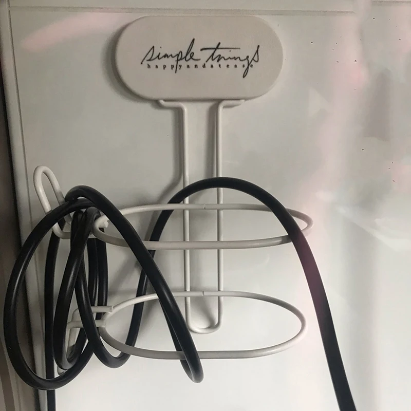 Держатель для выпрямителя волос металлическая подставка крепления на стену в