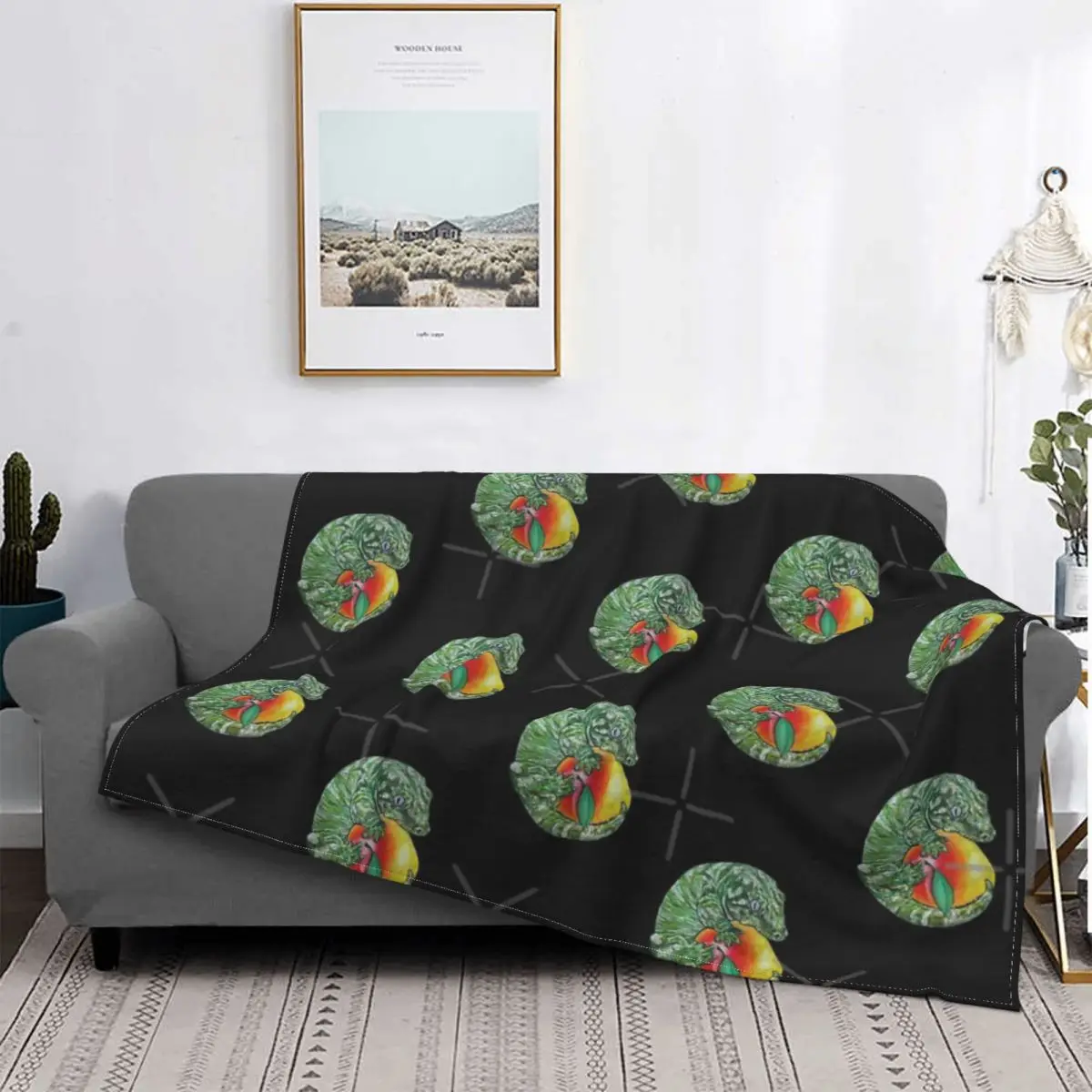 

Manta gigante de cuero Gecko, para cama colcha, alfombra a cuadros, sofá, manta de verano para camas