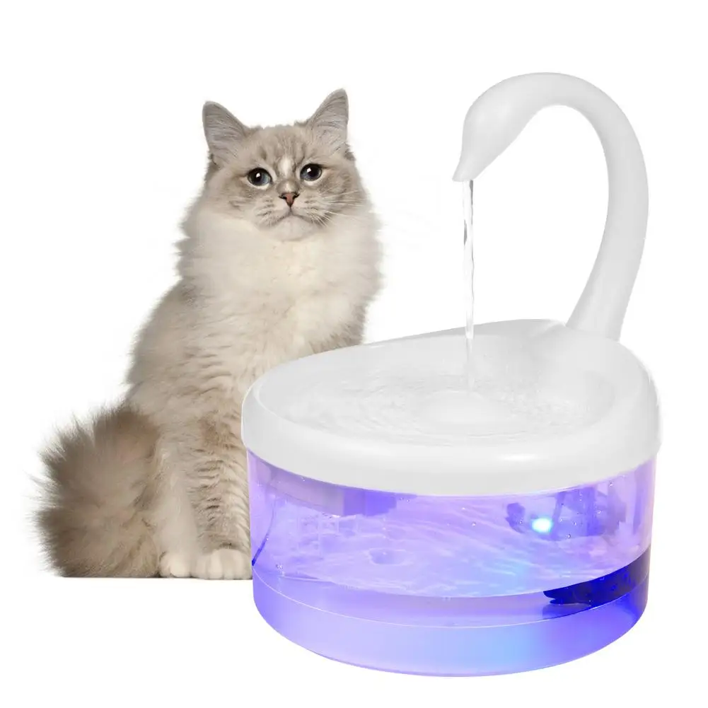 

2L Automatic Pet Cat Water Fountain with LED Electric USB Dog Cat Pet Mute Drinker Feeder Bowl Pet Drinking Fountain Dispenser
