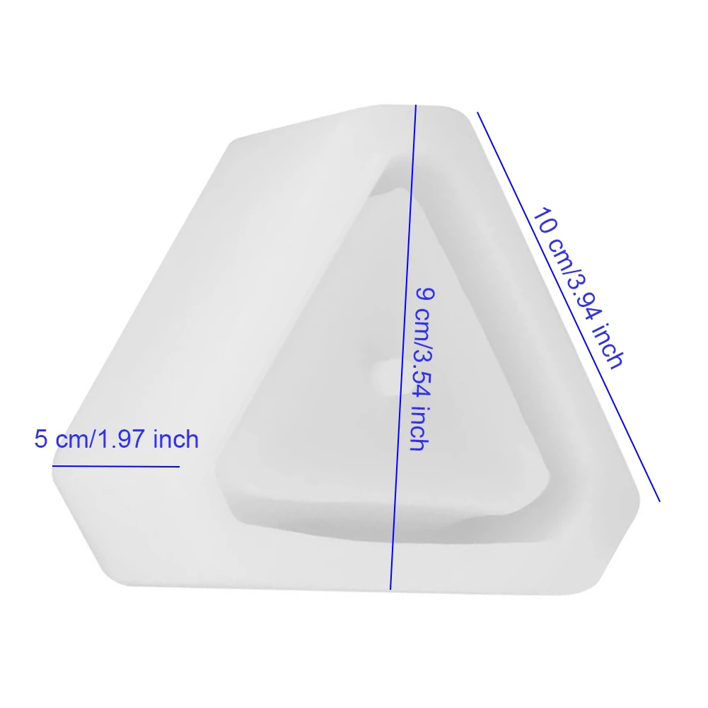 

Silicone Flower Pot Mold Succulent Planter Triangle Geometric Pen Brush Holder Resin Mould For DIY Craft Garden Plant Pot Molds