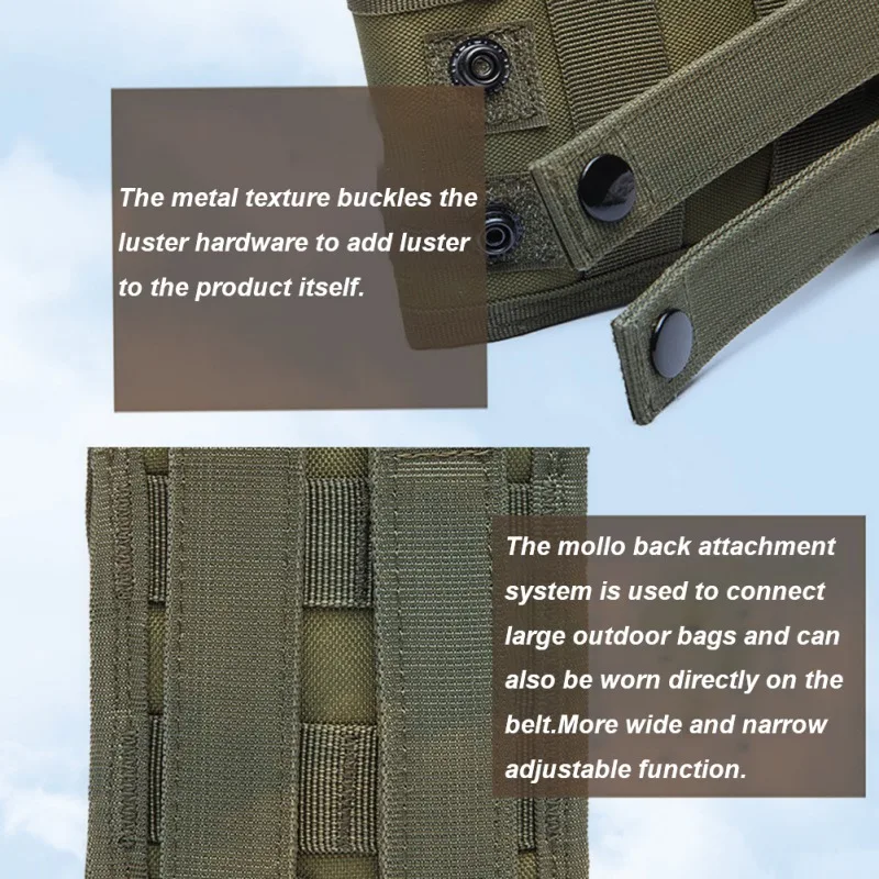 

Outdoor Military Tactical Molle Utility Bag Waist Accessories Bag Phone Belt Pouch Case
