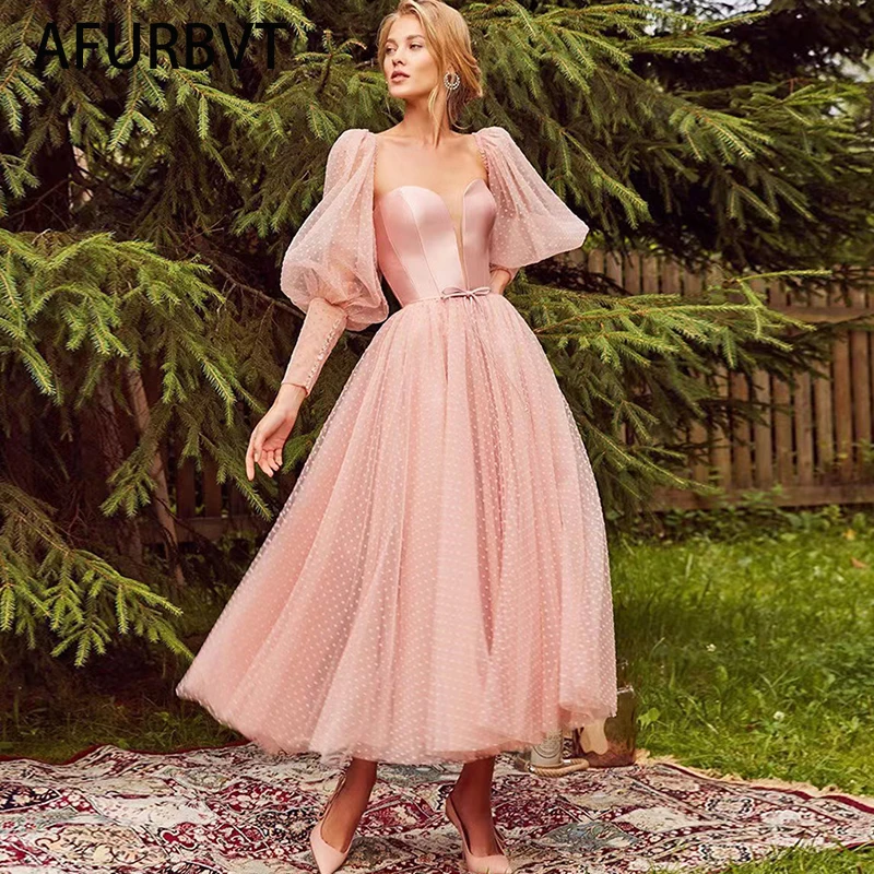 Женское винтажное платье-туника средней длины элегантное розовое платье из