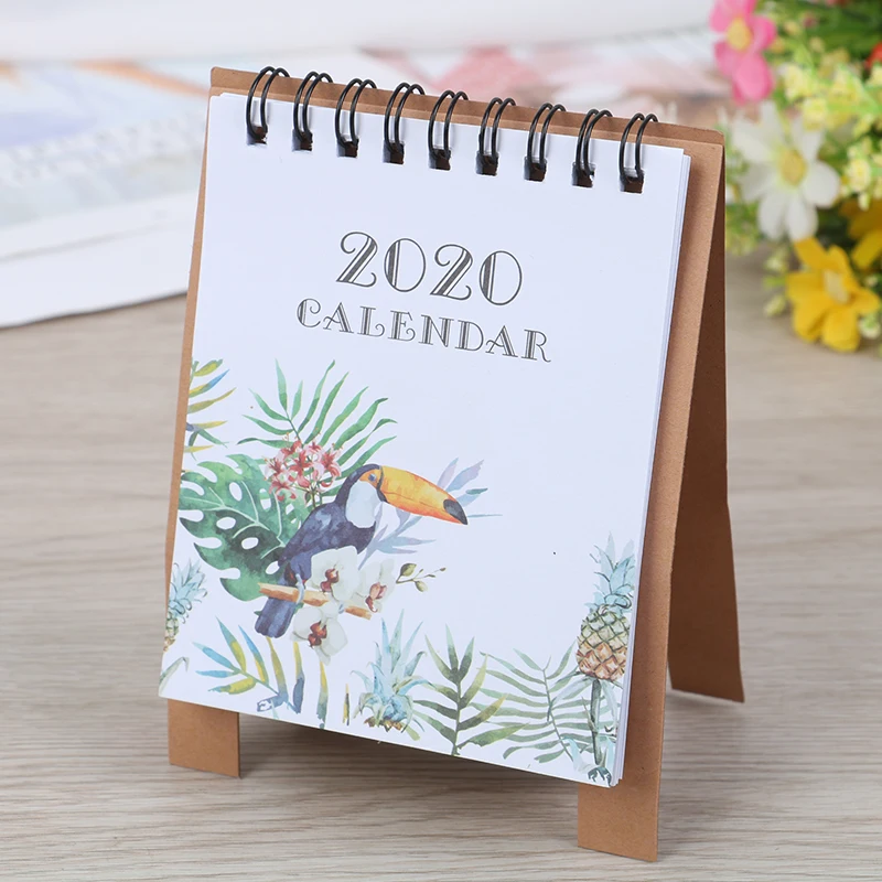 2020 Forest Animals Mini Desktop Paper Calendar Daily Scheduler Table Planner | Канцтовары для офиса и дома