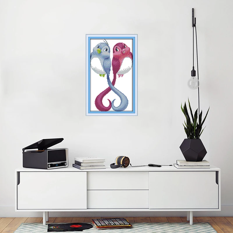 Любовь птицы домашний декор ручной работы наборы крестиков Сделай Сам