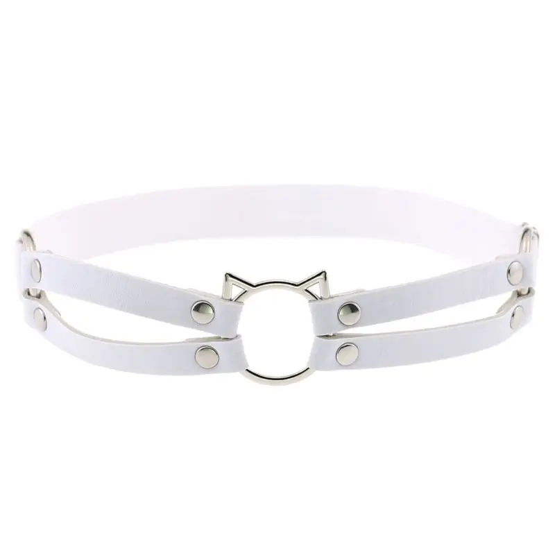 Женские готика Харадзюку пикантные Искусственная кожа Эластичный ногу с