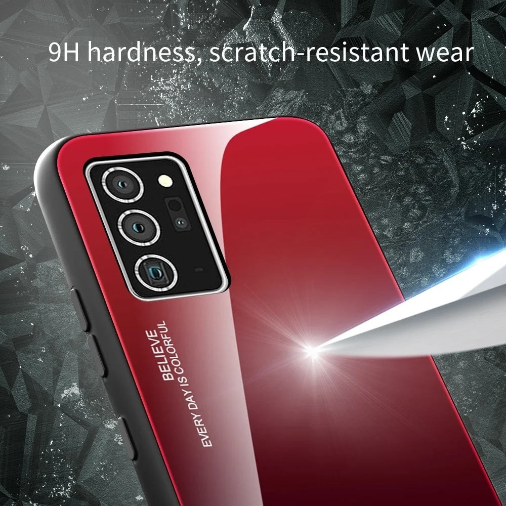 Mirror Gradient Tempered Glass Case For Samsung Galaxy A51 A71 On SM A515F A715F A 51 Back Phone Cover | Мобильные телефоны и
