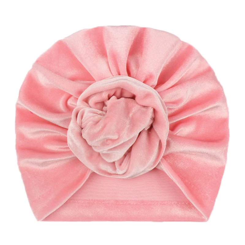 

Velvet Baby Hat Girls Autumn Winter Baby Sleeping Hat Boy Cap Elastic Infant Beanie Turban Hat Accessories Headscarf Nightcap