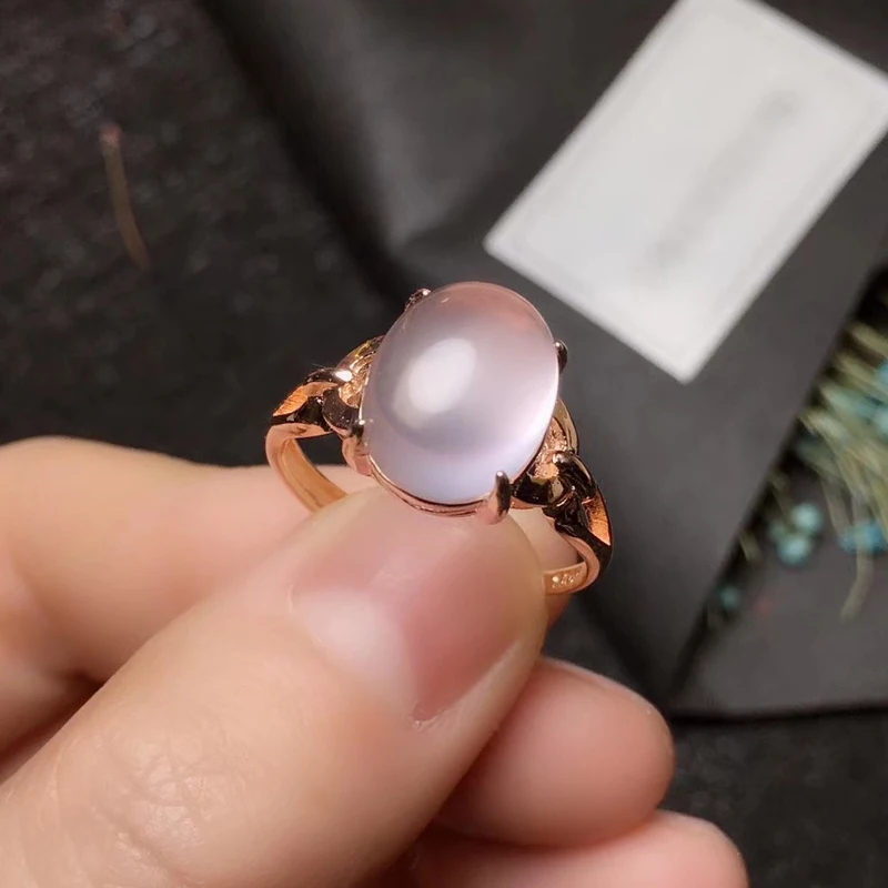 Ювелирные изделия CoLife 100% натуральное розовое кварцевое кольцо для вечерние 8 мм *