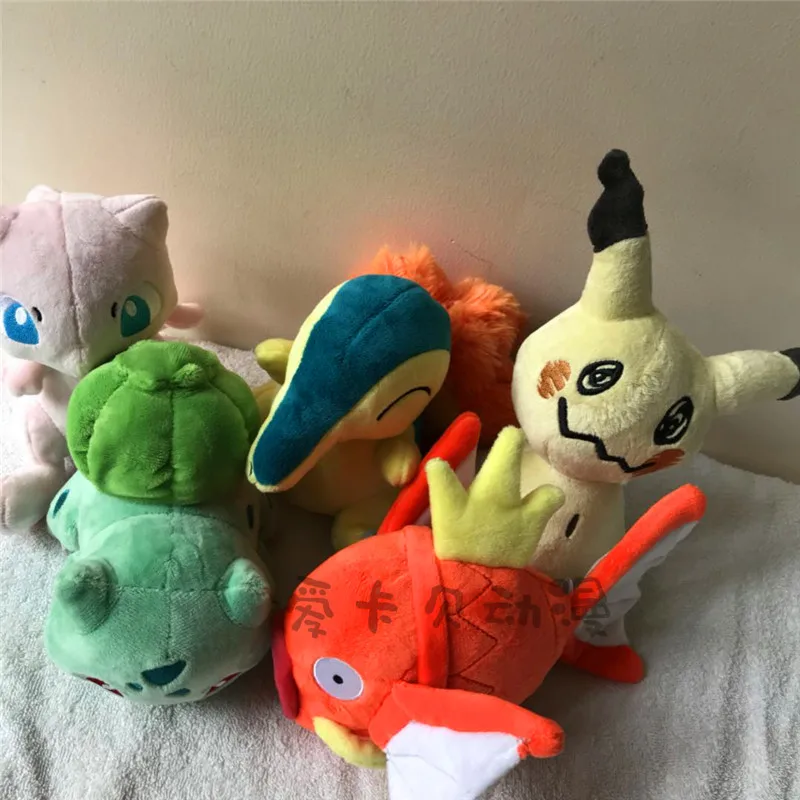 

Free Shipping Cartoon Peluche Red Magikarp Plush Toys Anime Stuffed Dolls Soft Figure Toys 18cm Built in colloidal particles