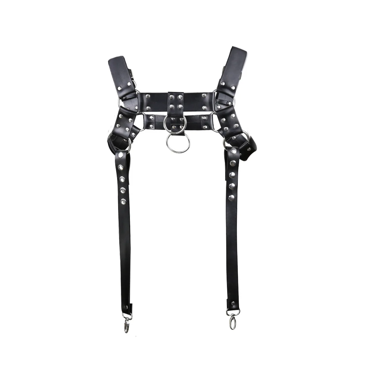 Мужская эротическая майка Бандаж сексуальная PU портупея мужские топы БДСМ пара