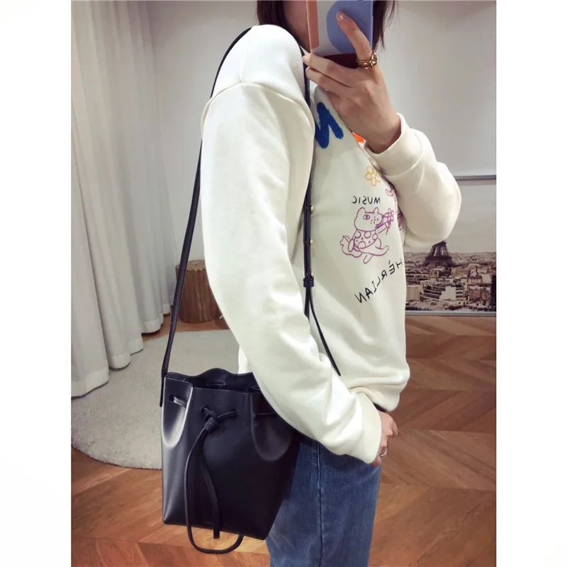 Свитер с круглым вырезом и вышитым рисунком для малышей|Женские толстовки