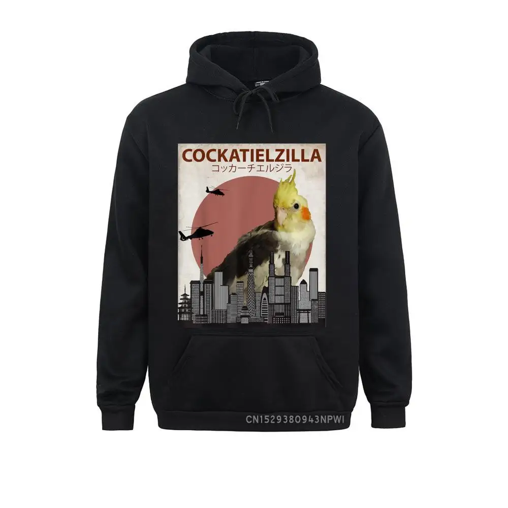 

Cockatielzilla Funny Cockatiel Pullover For Cockatoo Lovers Sweatshirts Gift Company Mens NEW YEAR DAY Hoodies Unique