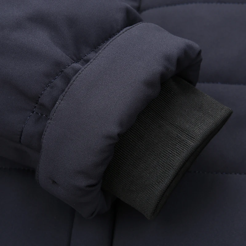 Теплая толстая зимняя мужская куртка повседневная одежда с воротником-стойкой