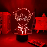 anime the disastrous life of saiki 3d night light led night light bedroom decoration light
