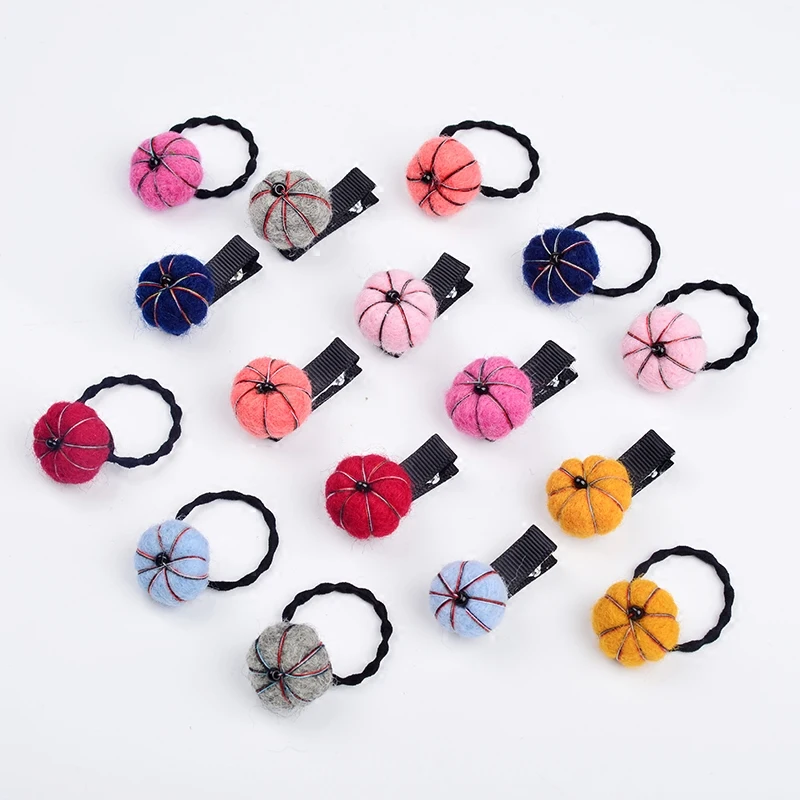 2 шт. Корейский Японский Модный комбинезон с тыквой заколки для волос девочек