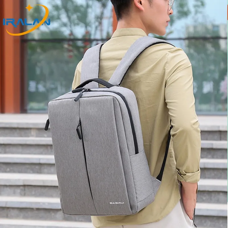 Водонепроницаемый рюкзак с двойной застежкой молнией для мужчин путешествий usb