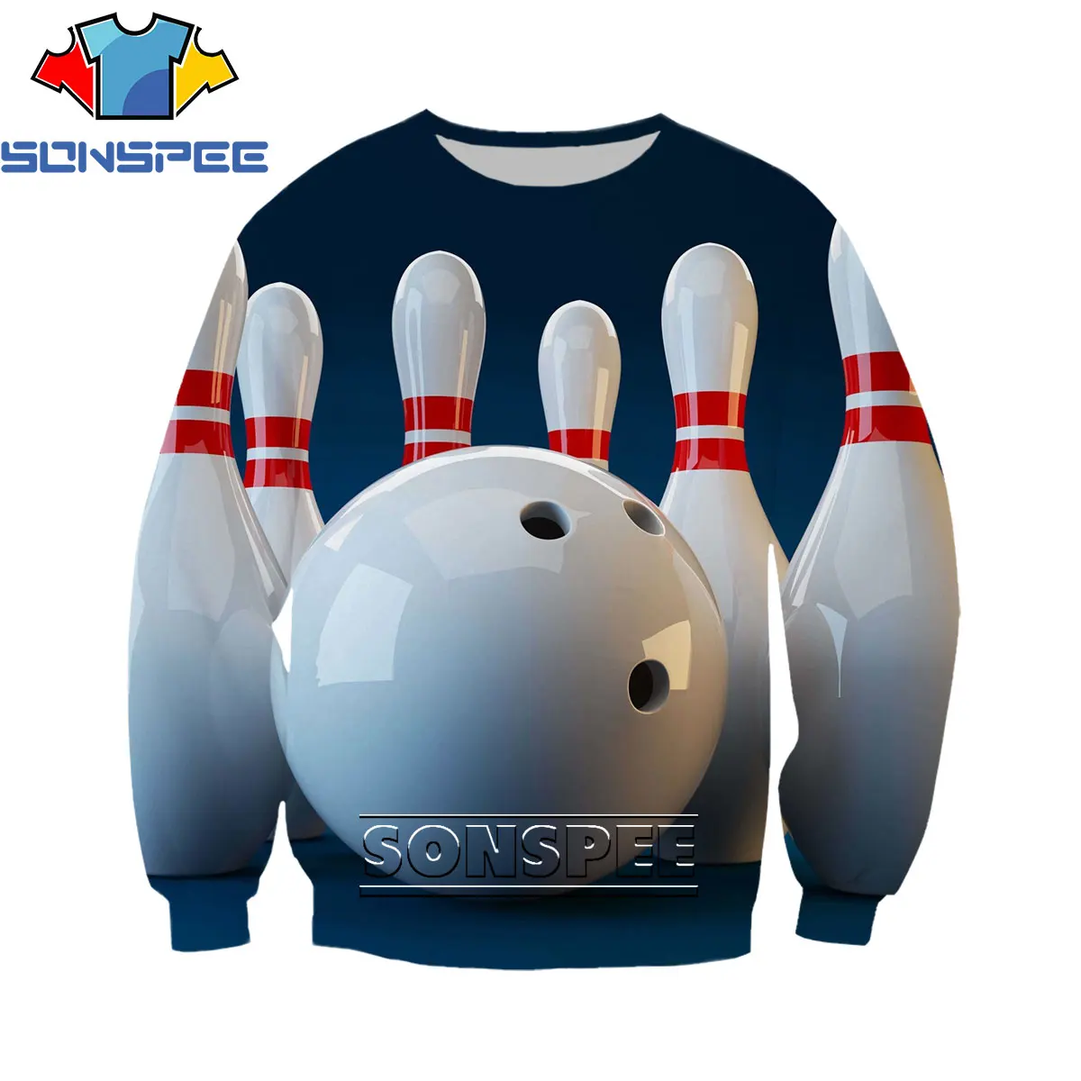 

SONSPEE 3D Print Bowling Ball Sports Men Women Sweatshirt Cool Hiphop Hawaii Fashion Hoodie Pullovers Long-sleeved Shirt Spring