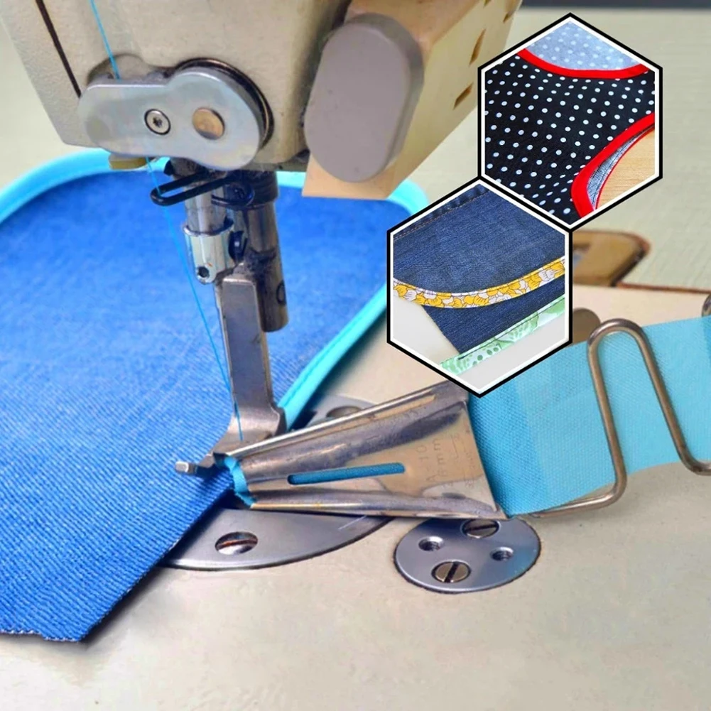 Хеммер под прямым углом смещения Биндер стопы для швейная машина шитья оверлок