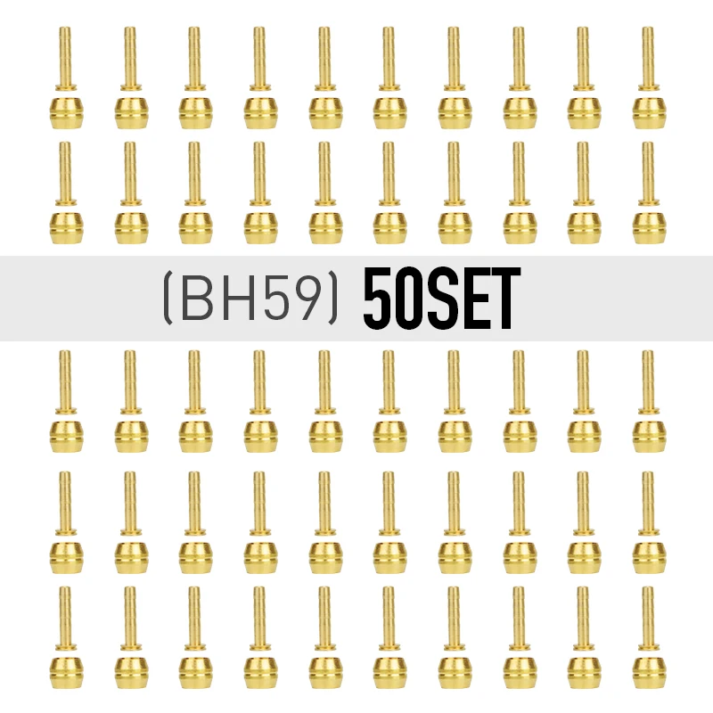 BH59 50 set 5/20/50/100 set Connector Original BH59 BH90 Olive Needle Sleeve Is Mainly Applied To DEORE SLX XT Bike Brake accessories - Цвет: BH59 50 set