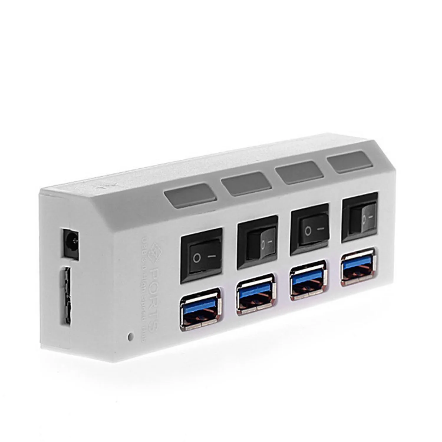 Besegad 4 портовый USB 3 0 концентратор USB3.0 высокая скорость зарядки хаб с